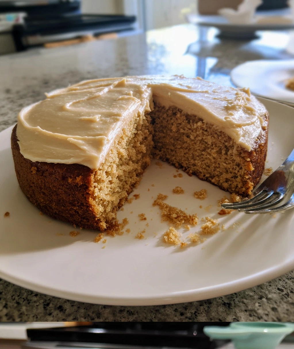 peanut butter cake with peanut butter frosting