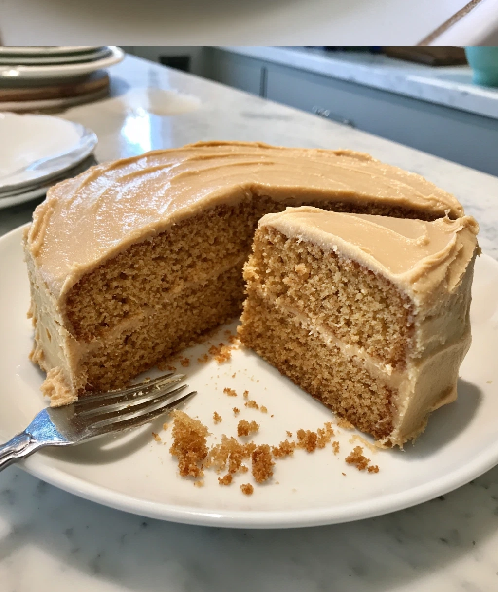 peanut butter cake with peanut butter frosting