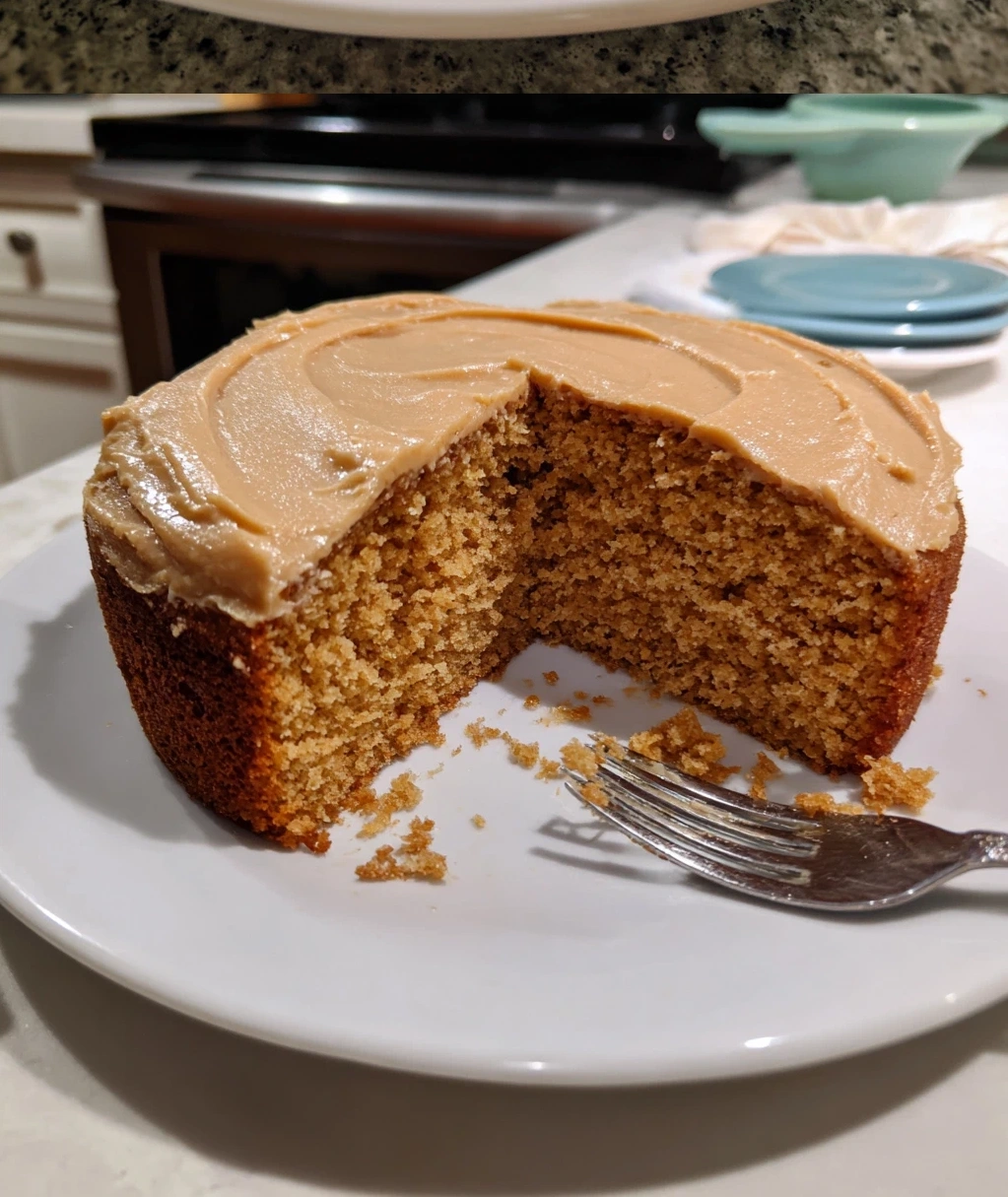 peanut butter cake with peanut butter frosting