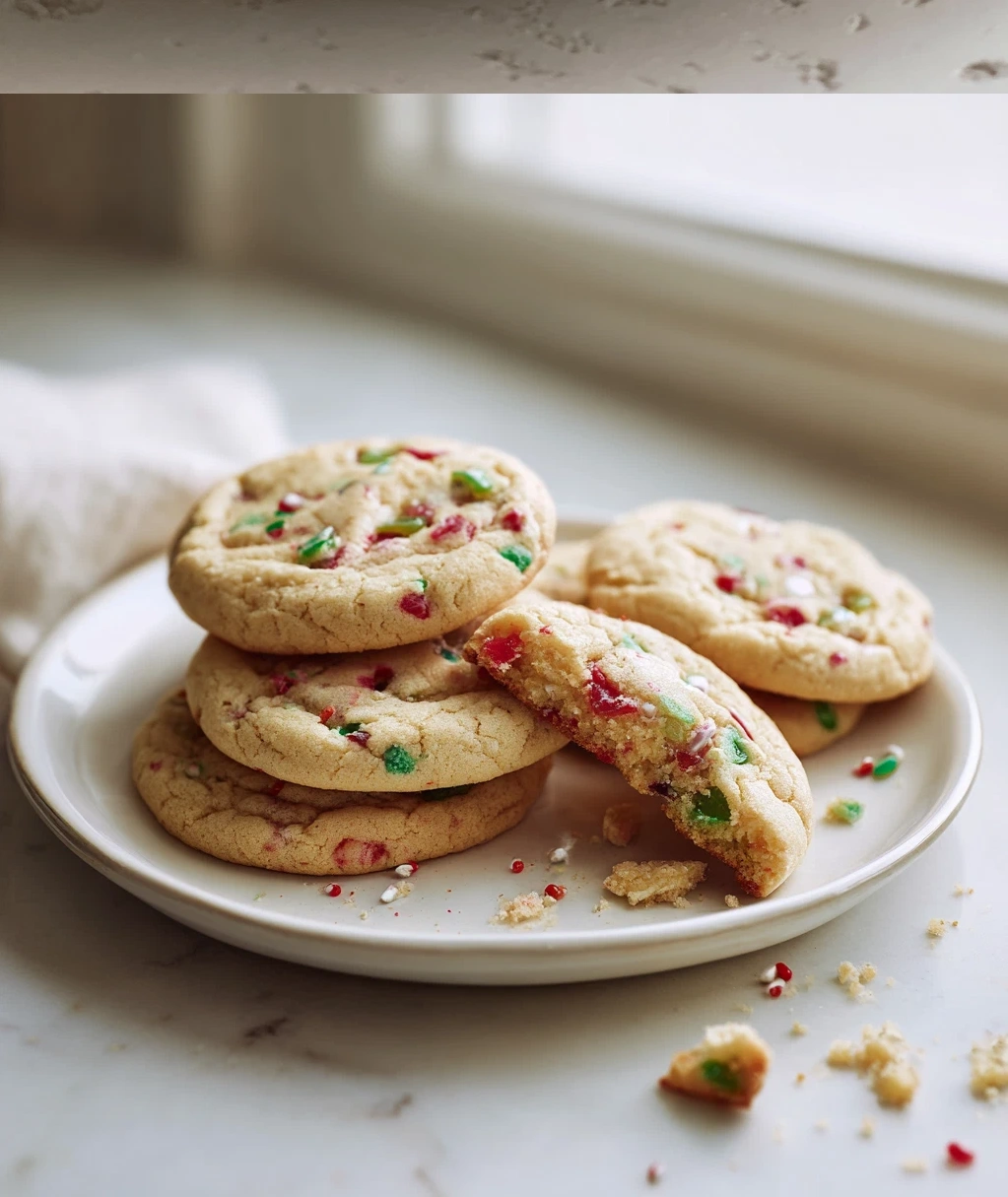 retro christmas gumdrop cookies
