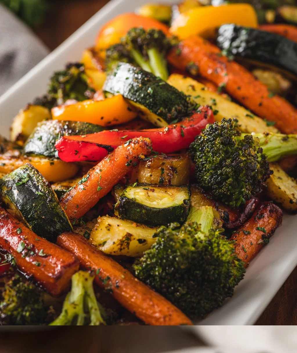 roasted air fryer vegetables