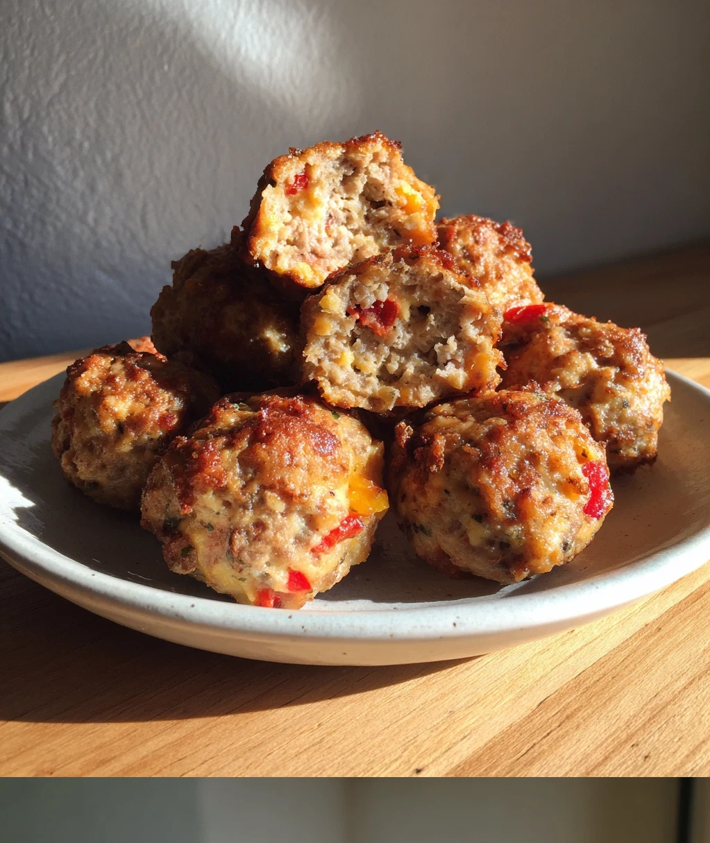rotel cream cheese sausage balls