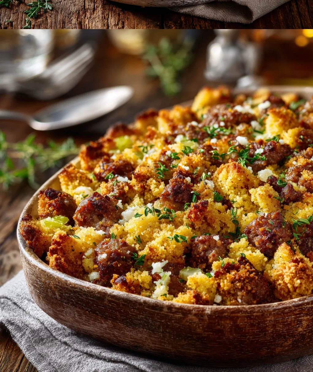 sausage southern cornbread stuffing