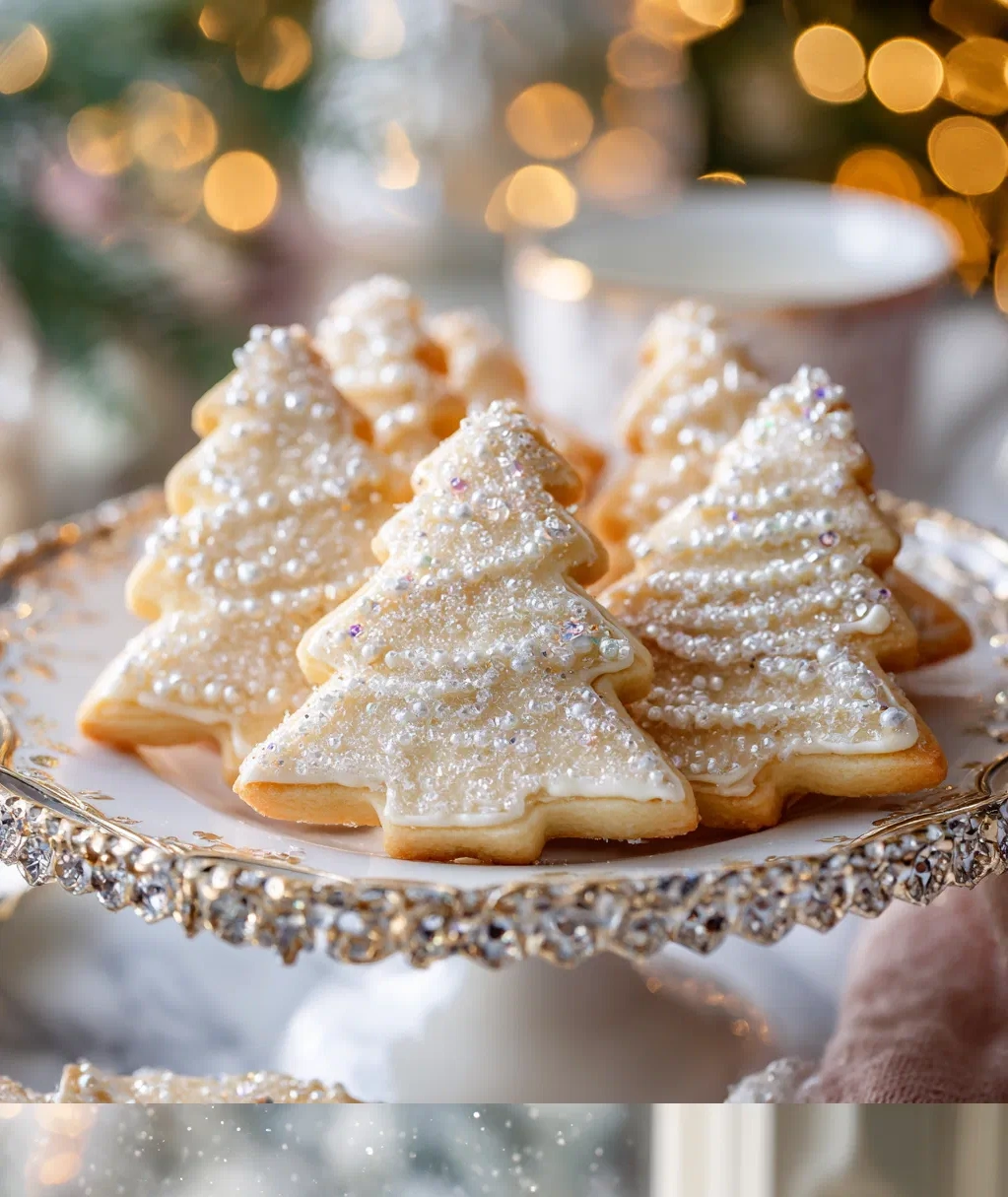 sparkling sugar tree cookies