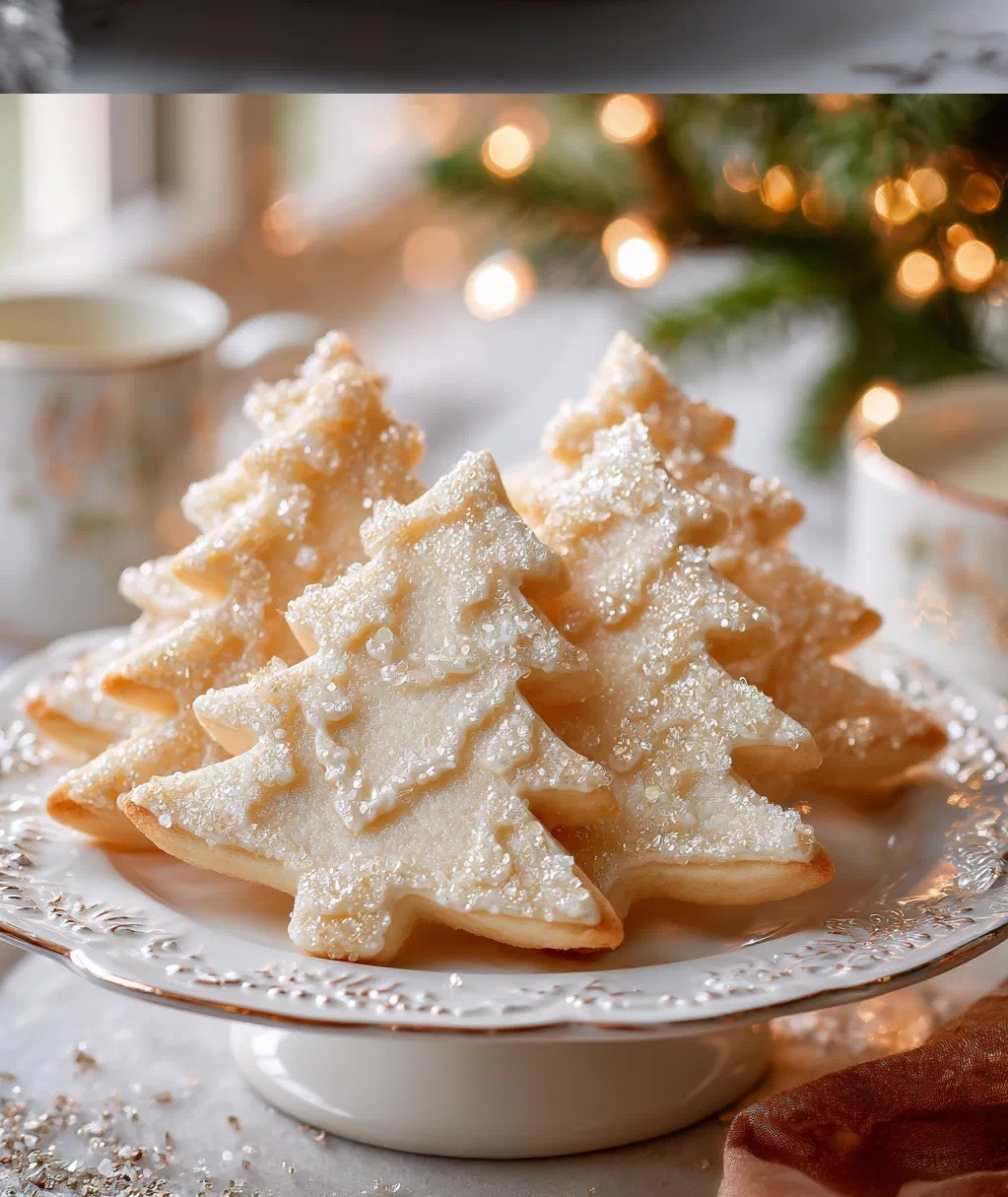 sparkling sugar tree cookies
