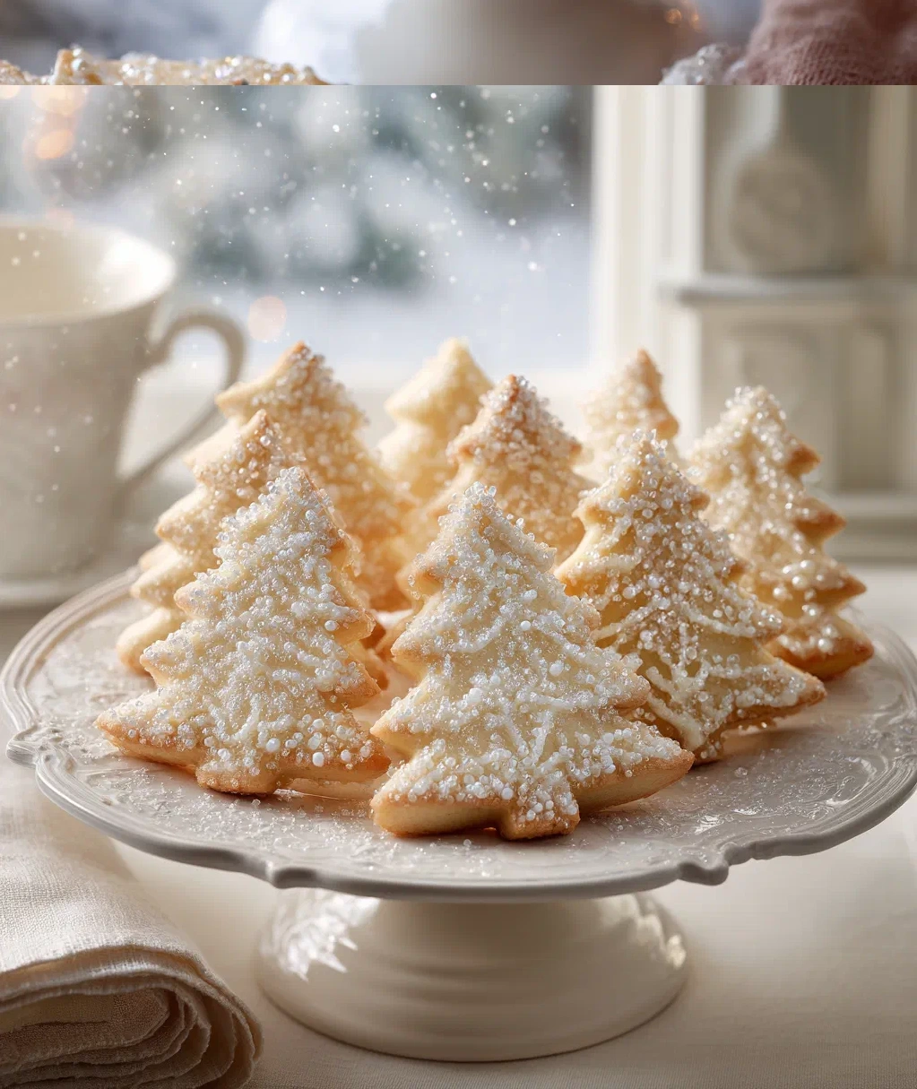 sparkling sugar tree cookies