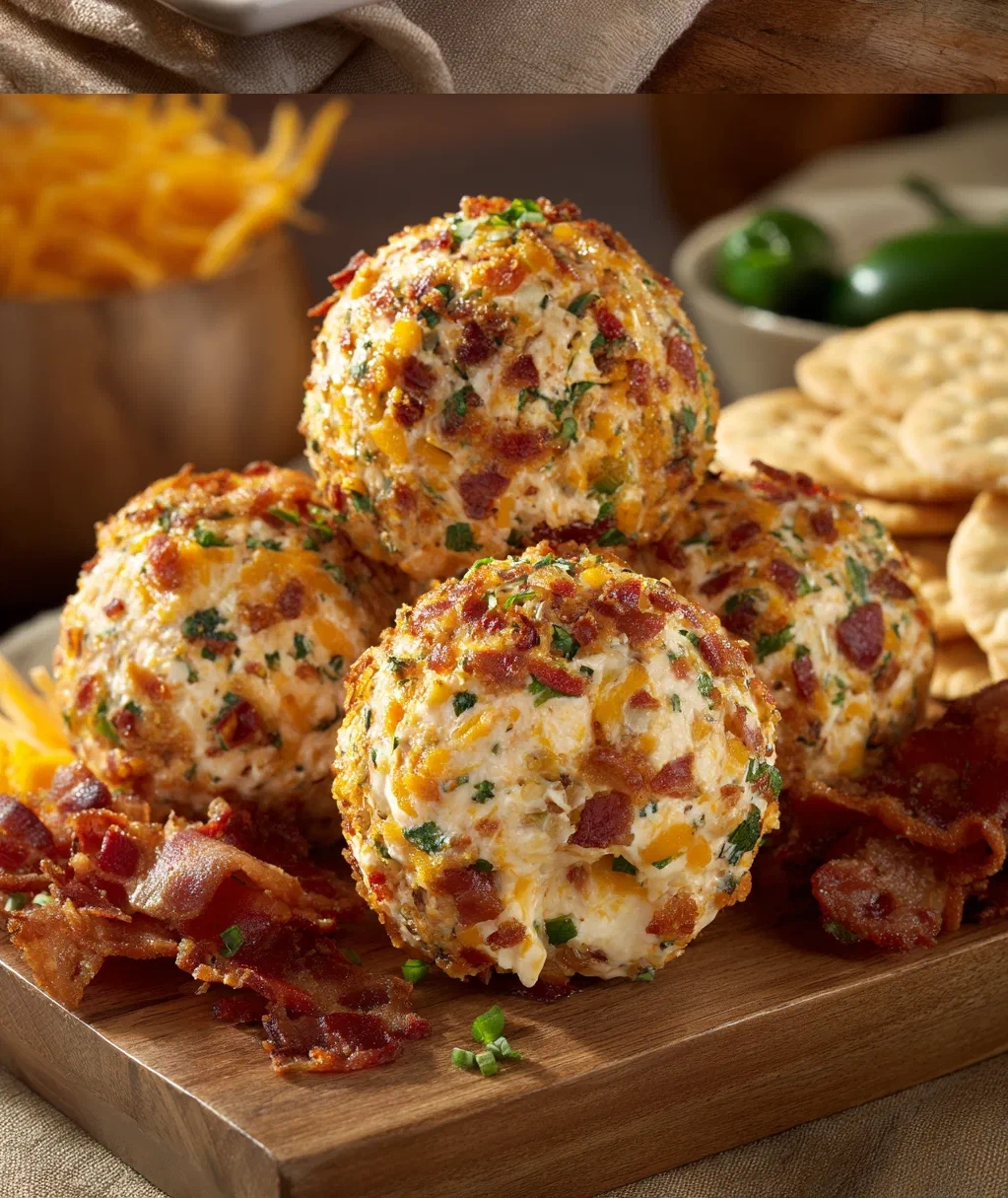 spicy bacon jalapeno popper cheese balls