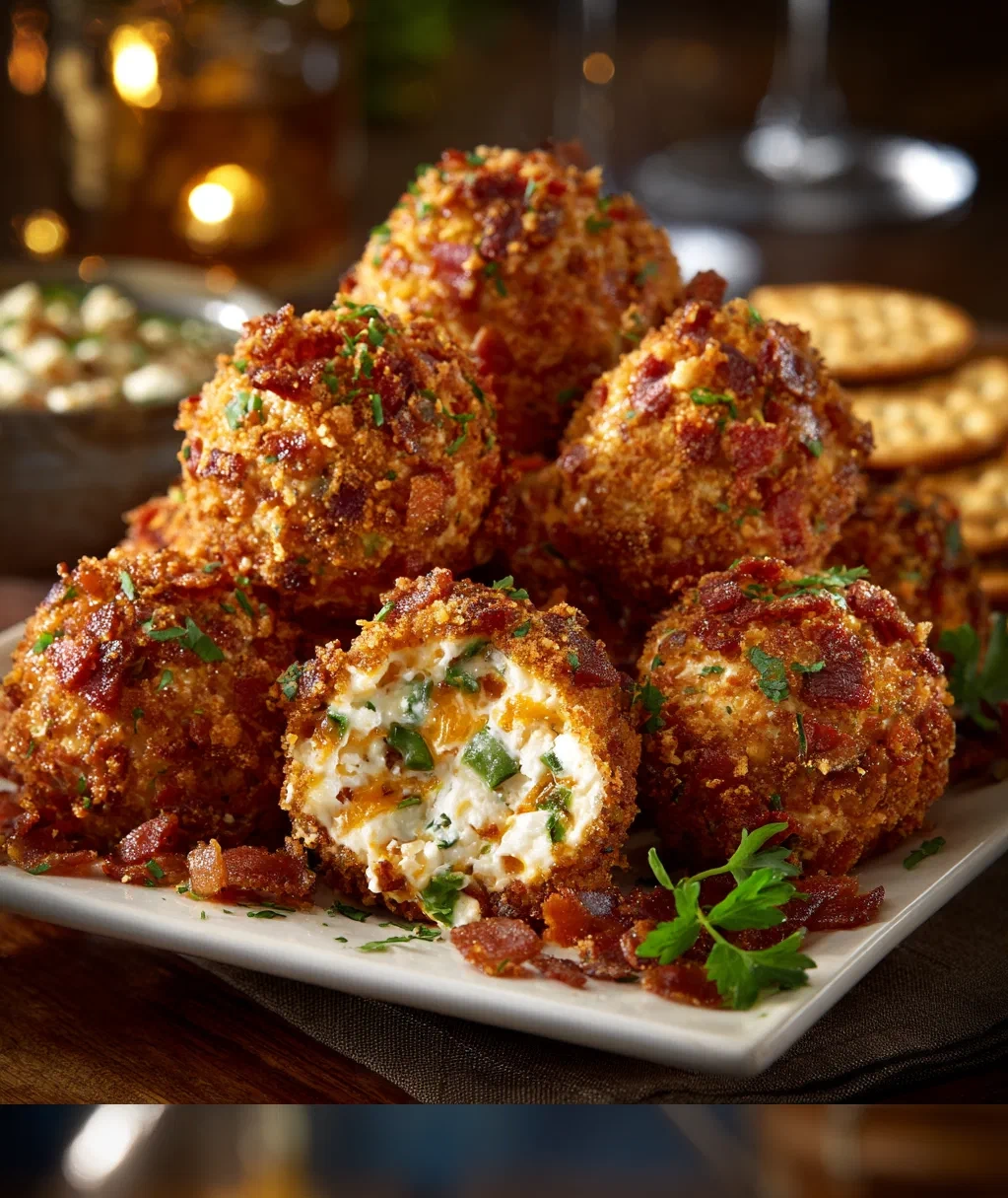 spicy bacon jalapeno popper cheese balls