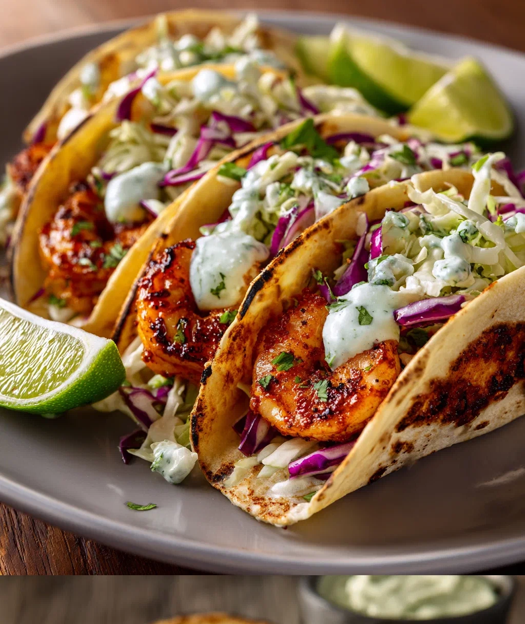 spicy grilled shrimp tacos