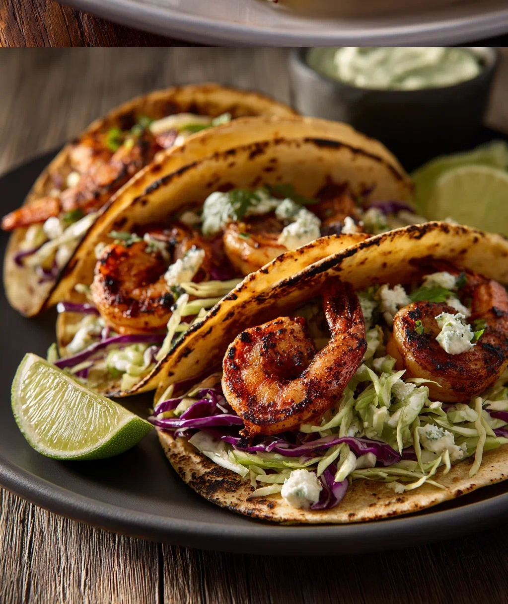 spicy grilled shrimp tacos