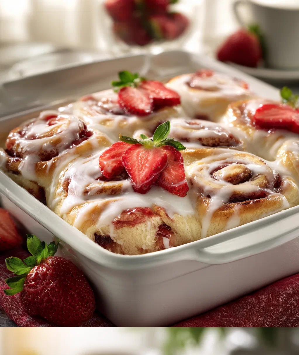 strawberry cinnamon rolls