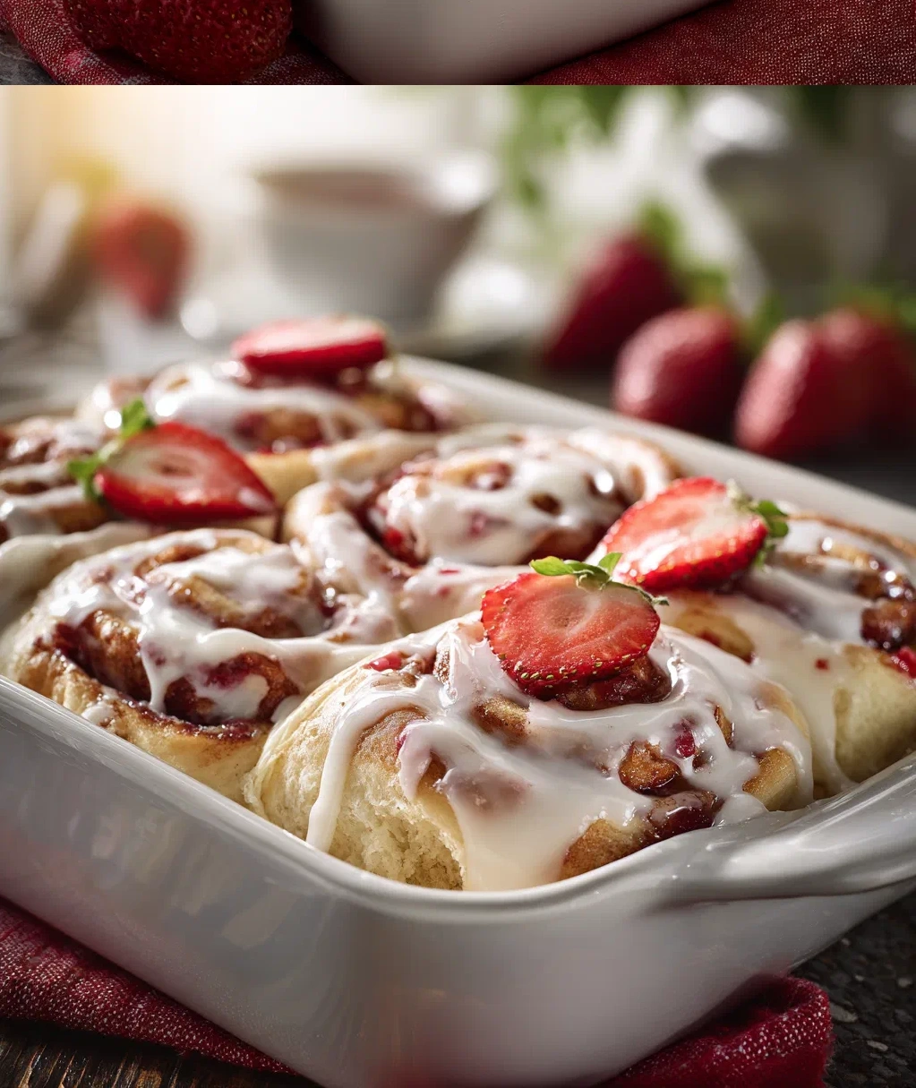strawberry cinnamon rolls