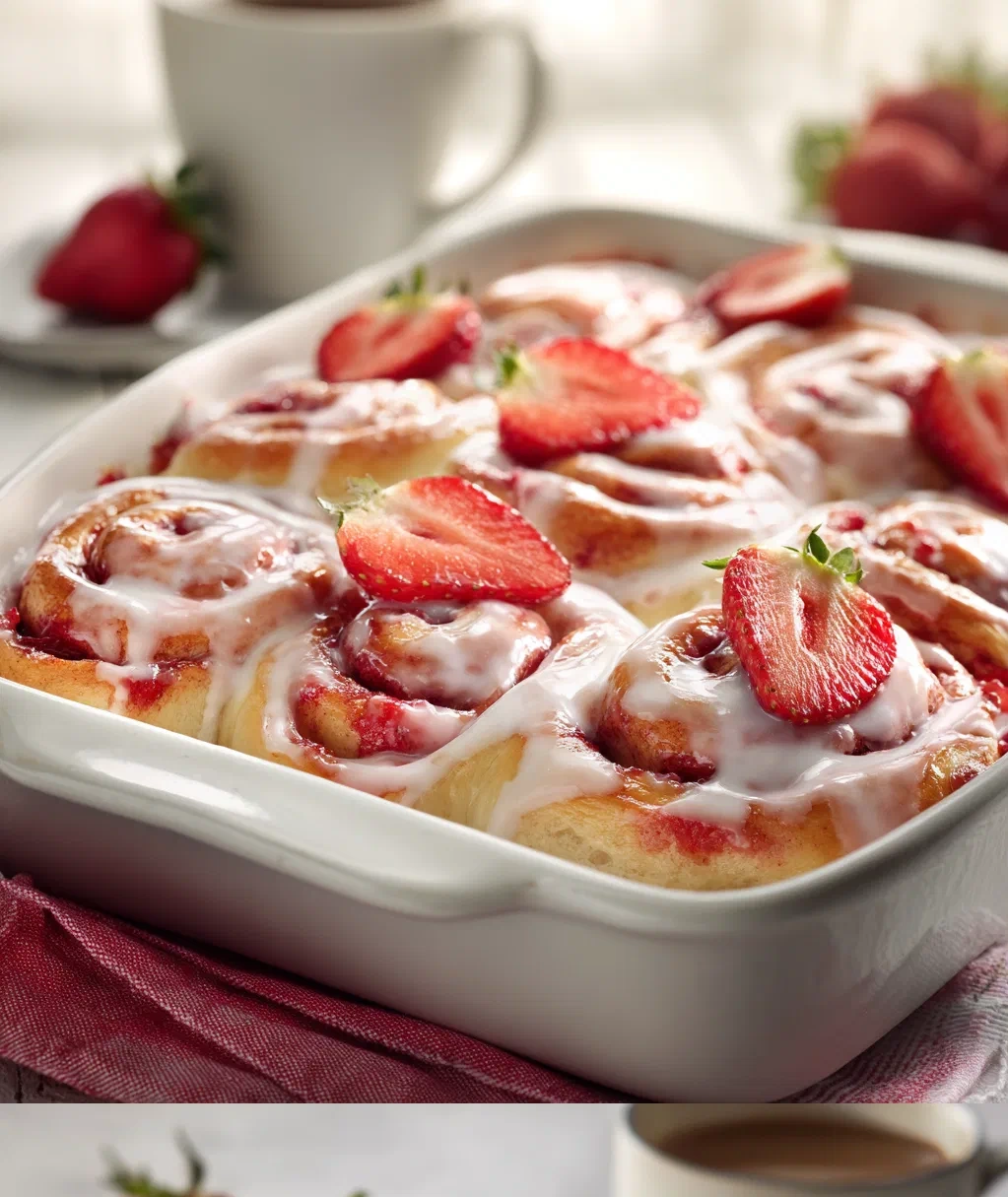strawberry cinnamon rolls