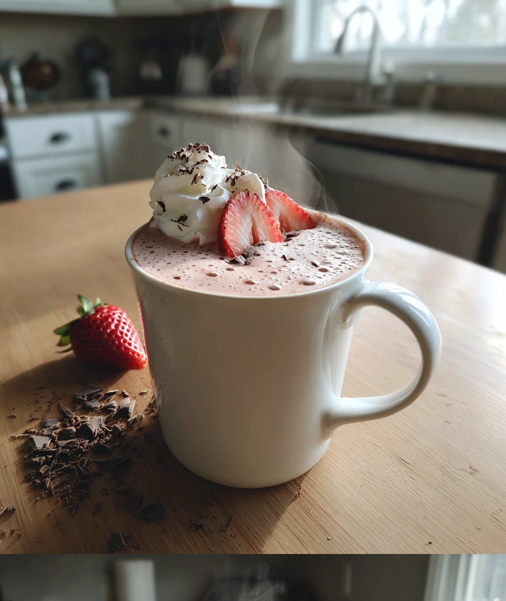 strawberry hot chocolate