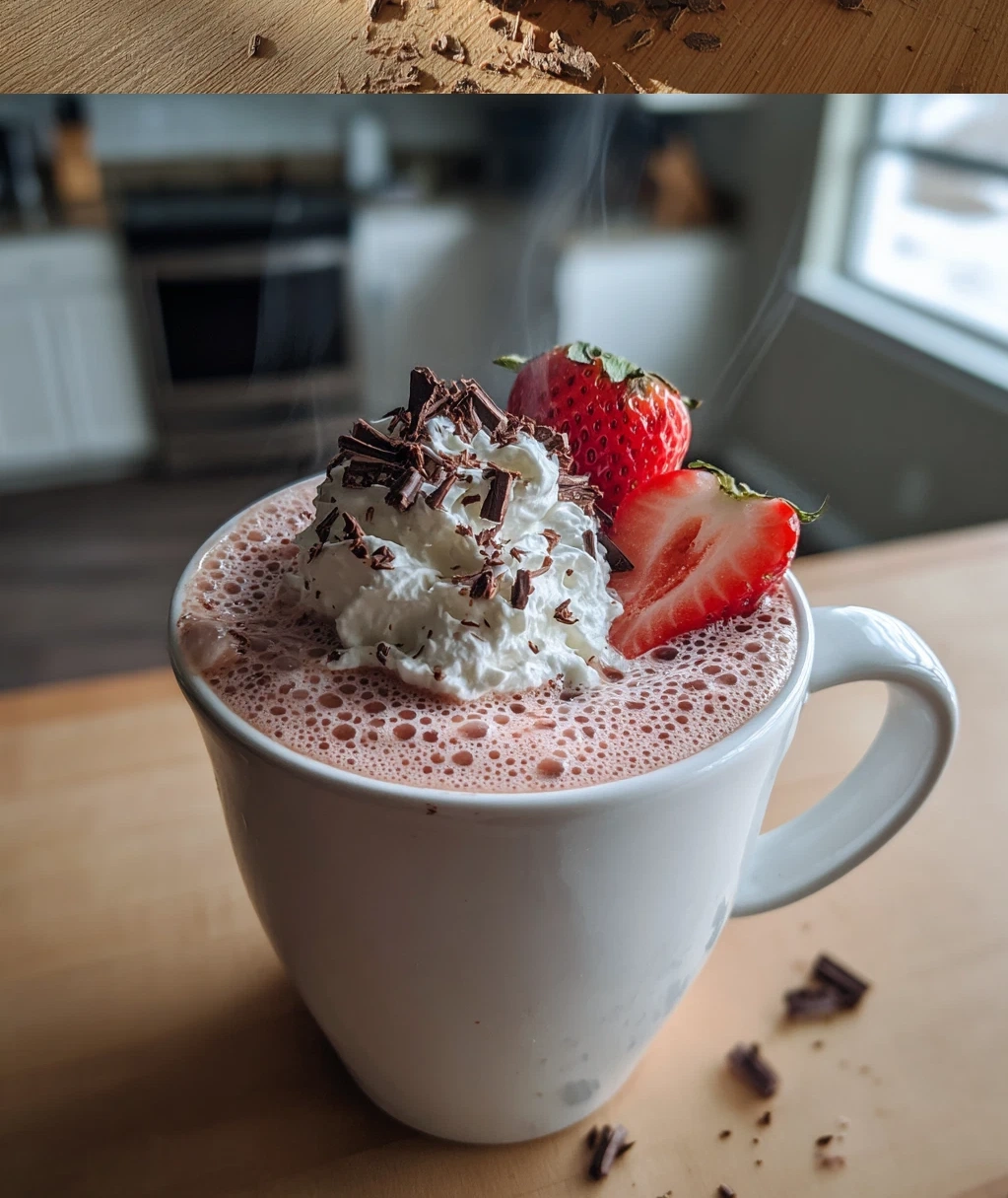 strawberry hot chocolate