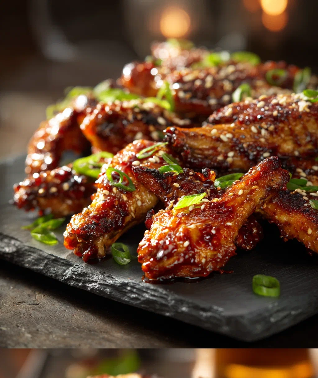 sweet and spicy chicken wings