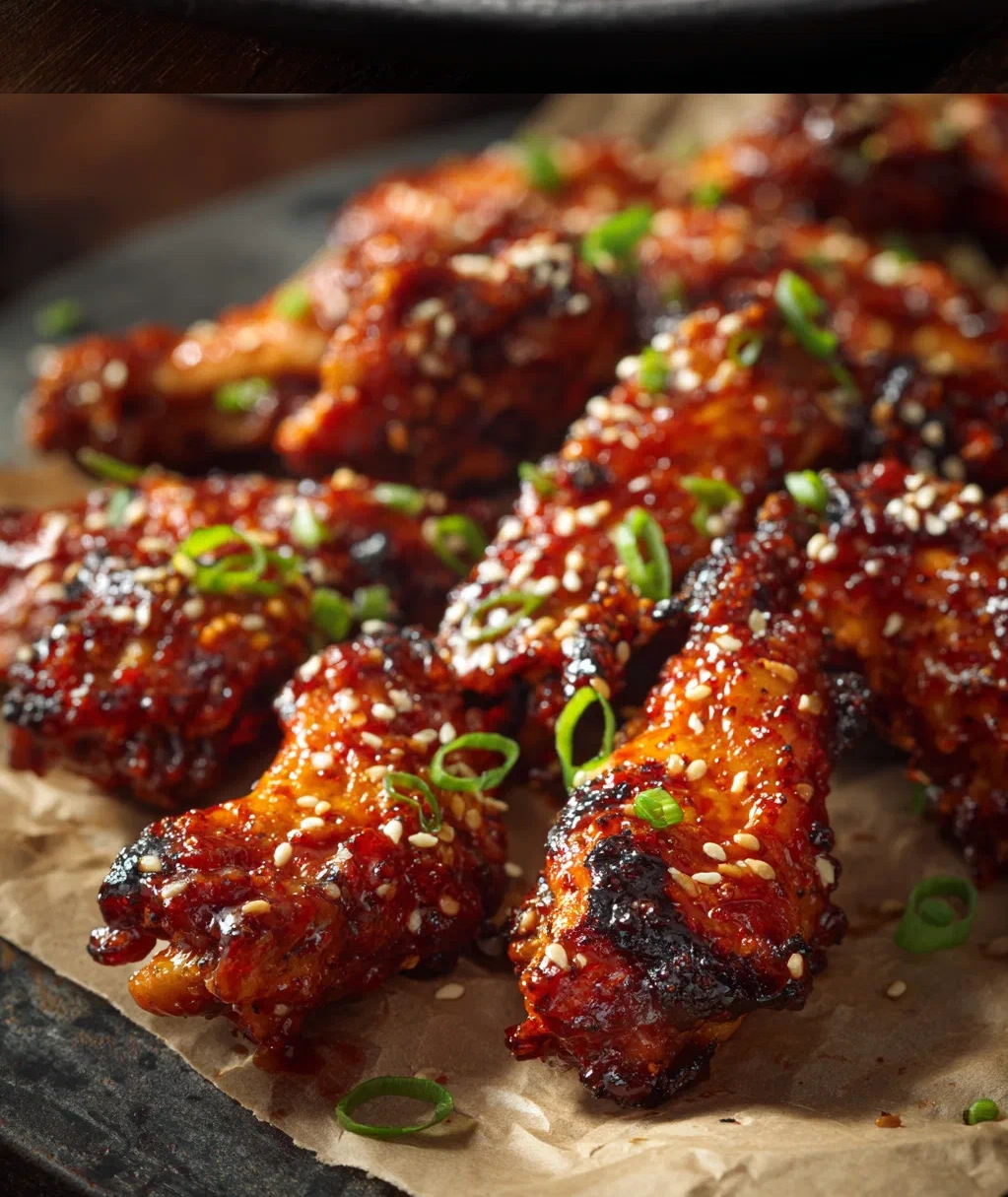 sweet and spicy chicken wings