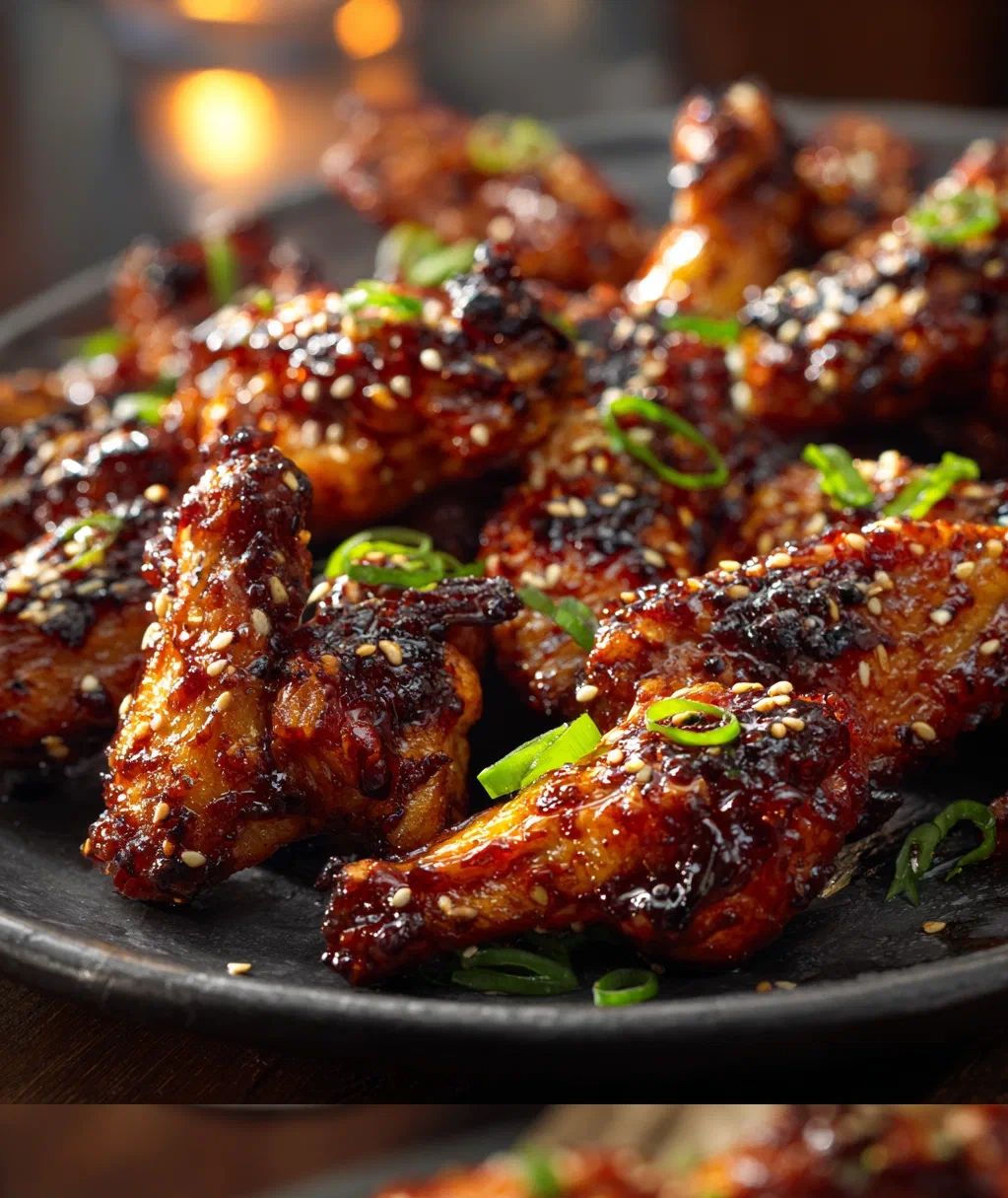 sweet and spicy chicken wings