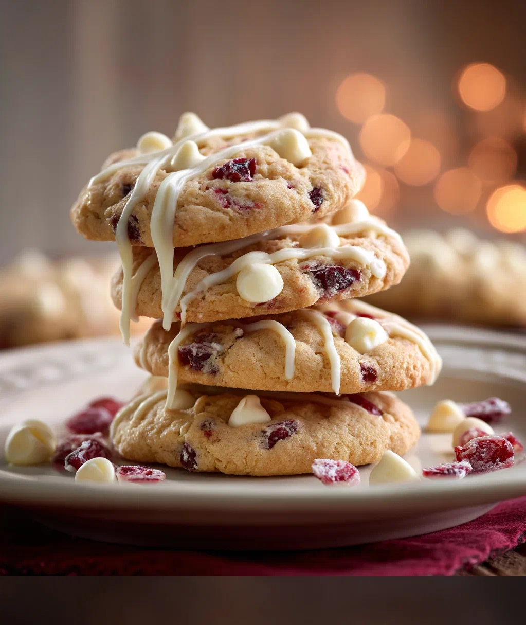 sweet cranberry bliss cookies
