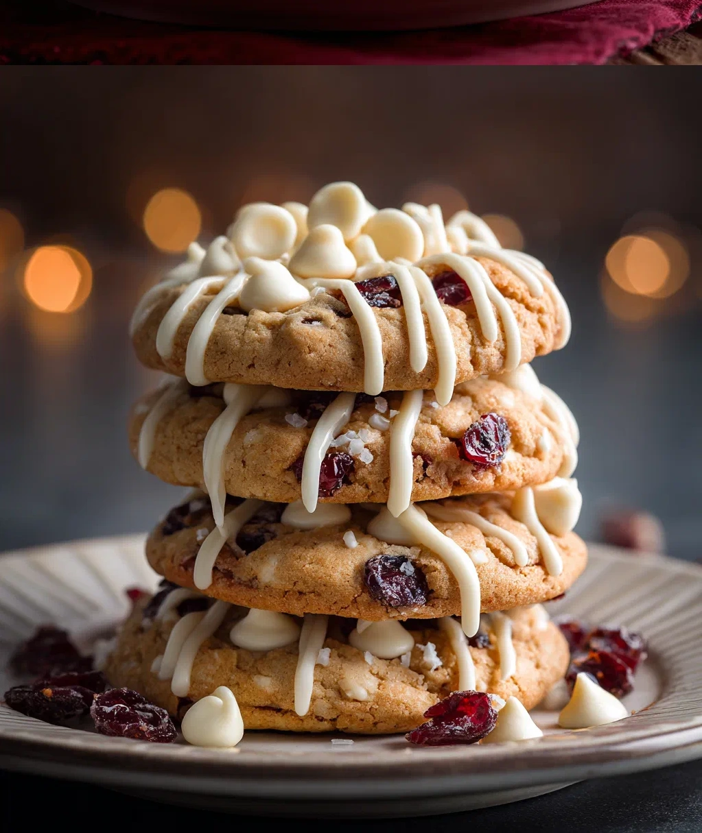 sweet cranberry bliss cookies