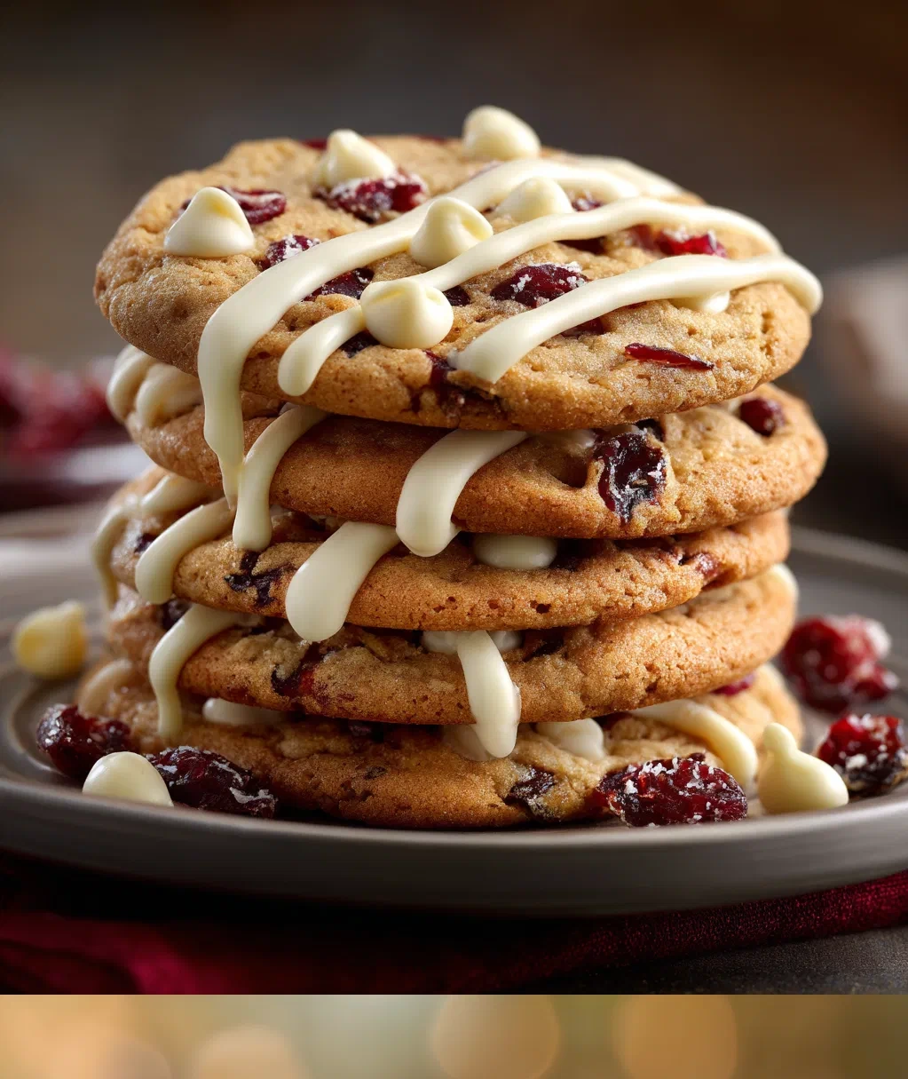 sweet cranberry bliss cookies
