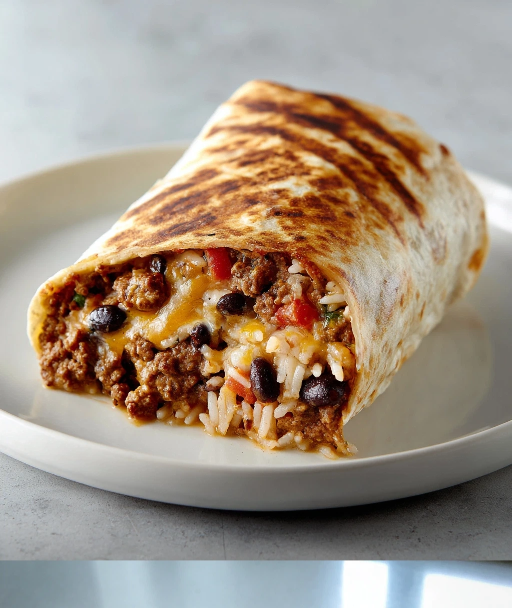 the ultimate stuffed beef burrito