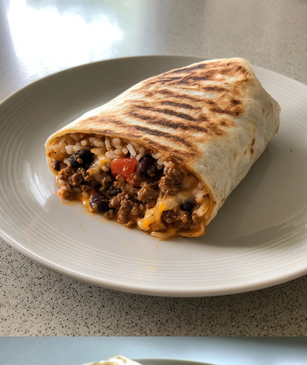 the ultimate stuffed beef burrito