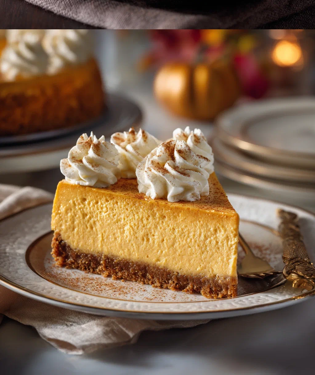 traditional pumpkin cheesecake