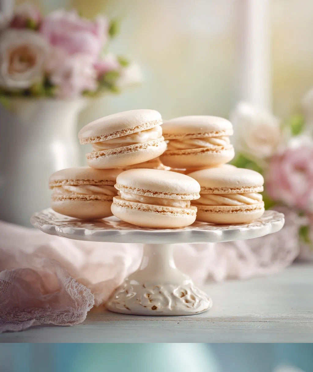 vanilla macarons