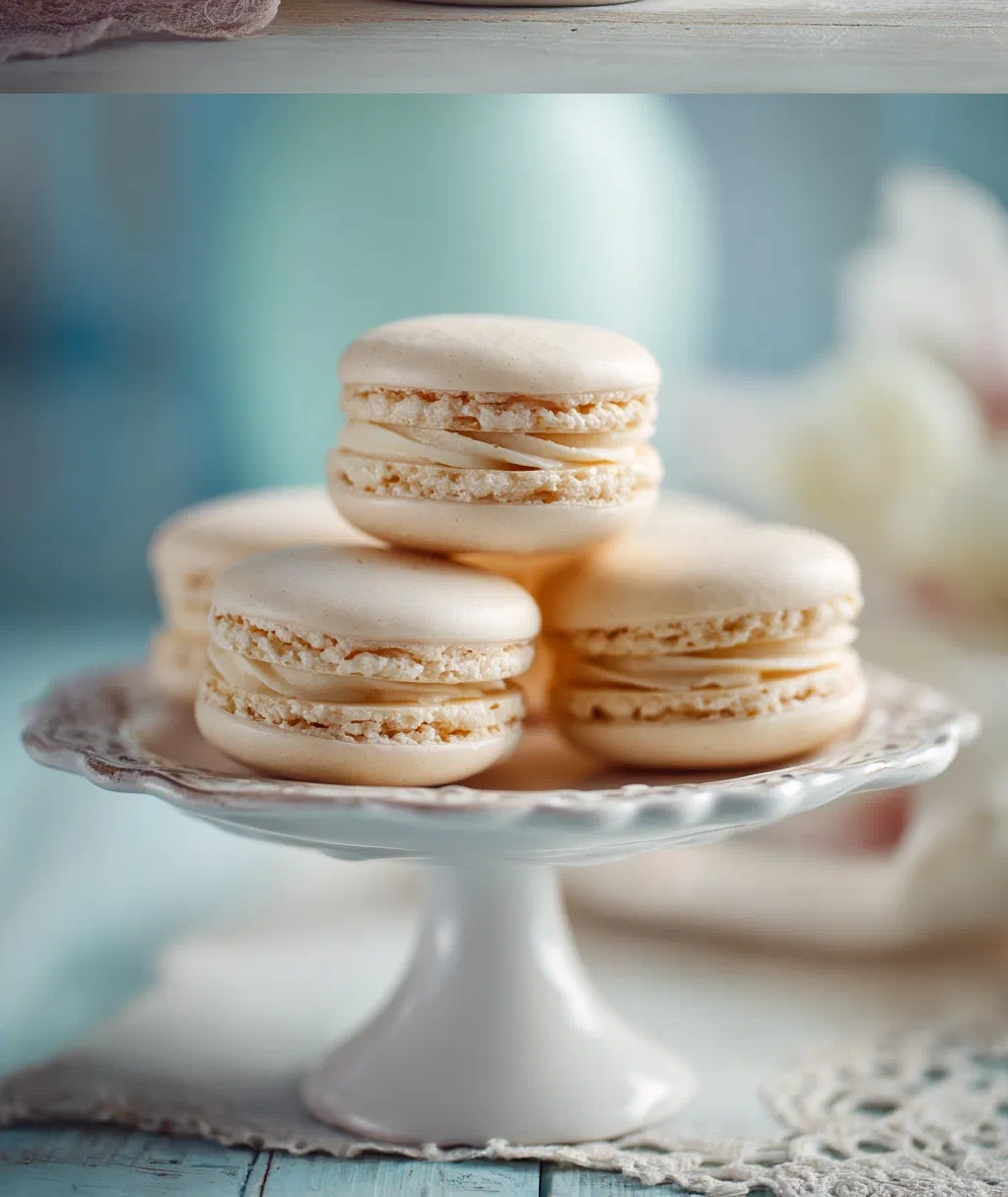 vanilla macarons
