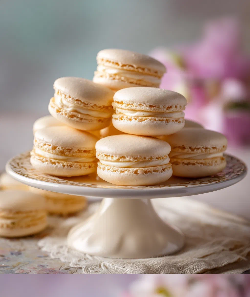 vanilla macarons
