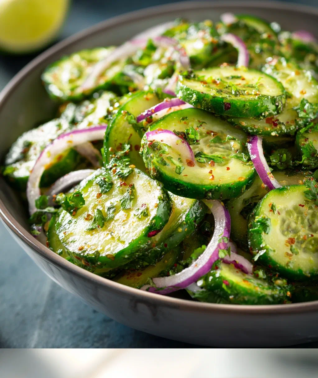 zesty mexican cucumber salad